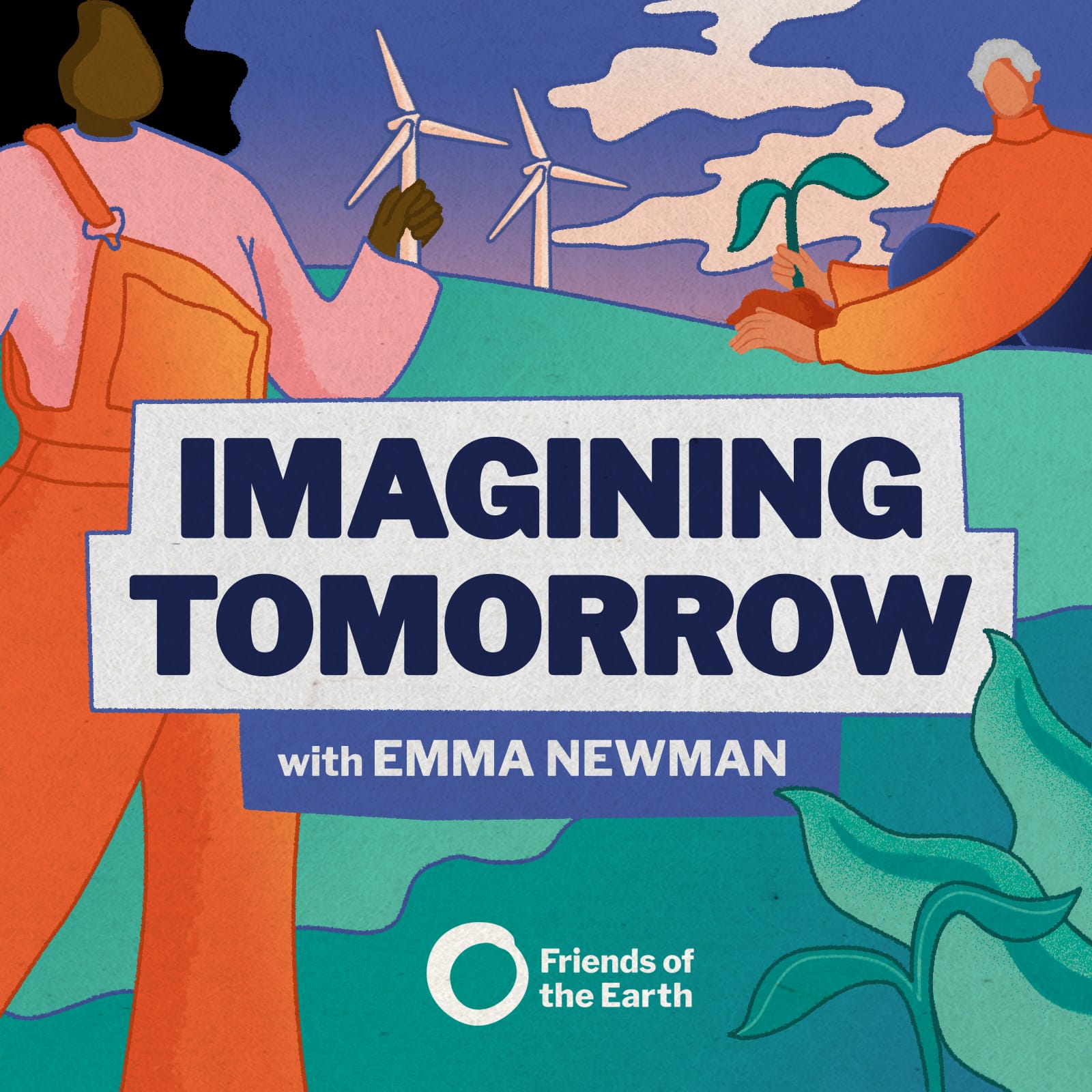 Covert art for Emma Newman's podcast "Imagining Tomorrow with Emma Newman"