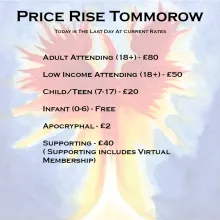 Phoenix with text of post over