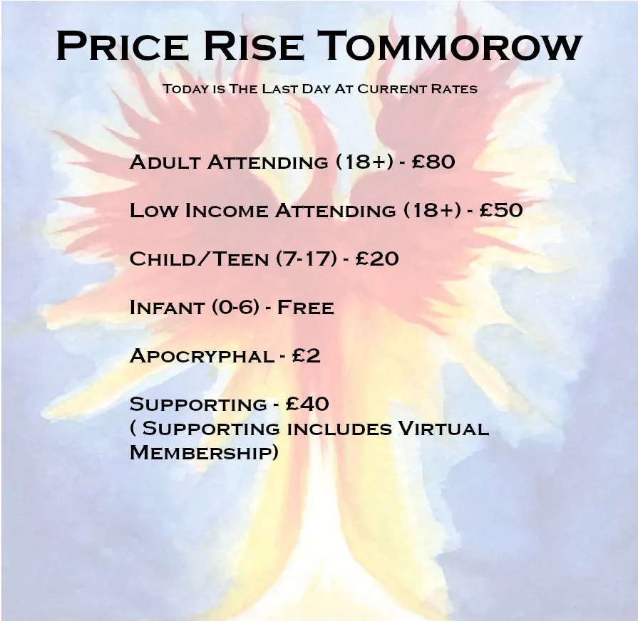 Phoenix with text of post over